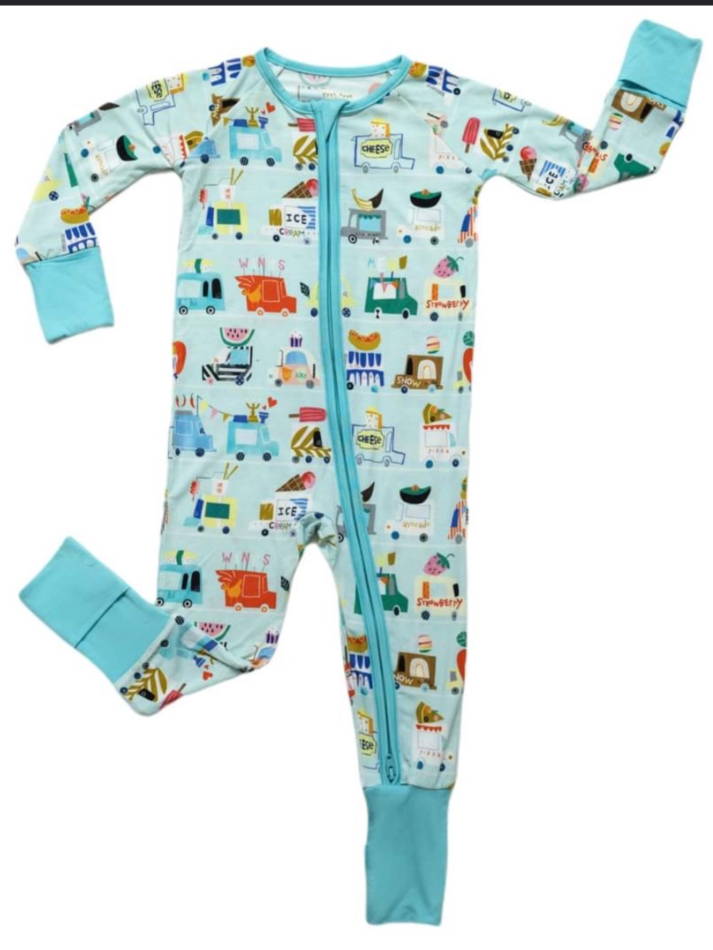 Little Sleepies Food Trucks Bamboo Viscose Footed or Footless Pajamas